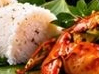 Jaffna Crab Curry with Coconut Pittu