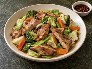 Grilled Pork Chopsuey