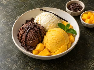 Ice Cream — Chocolate / Vanilla / Mango