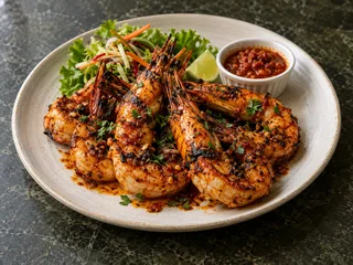 Devilled Grilled Prawns