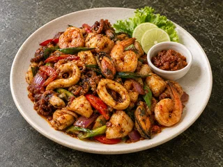 Mixed Devilled Seafood