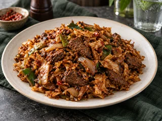 Devilled Beef Kottu