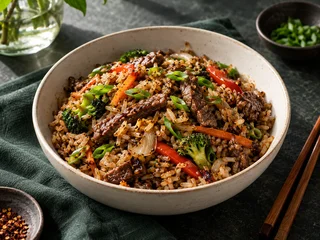 Wok-Charred Mongolian Rice